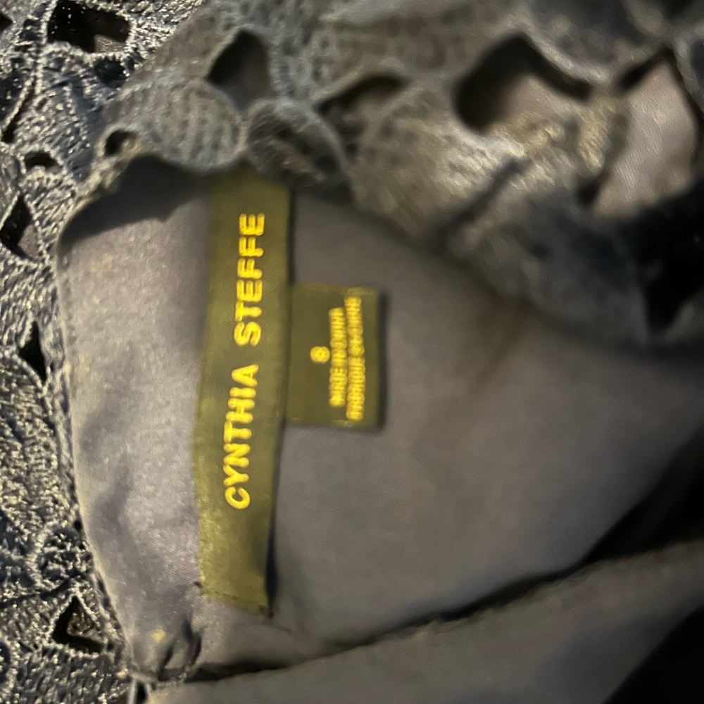 Cynthia Steffe Midnight Blue Lace Dress - Picture 6 of 6